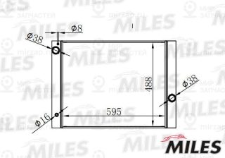 Радиатор охлаждения двигателя MILES ACRB116