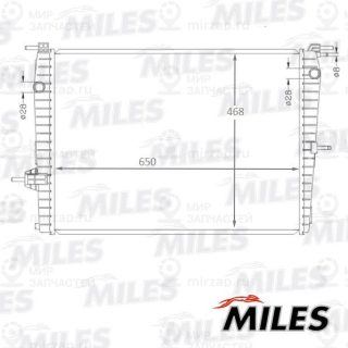 Радиатор охлаждения двигателя MILES ACRB218