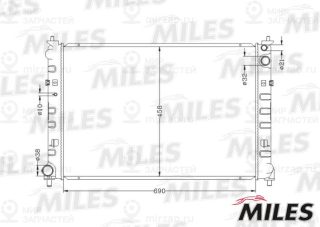 Радиатор охлаждения двигателя MILES ACRB368