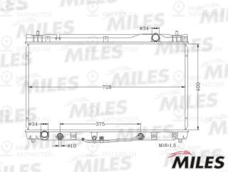 Радиатор охлаждения двигателя MILES ACRB370