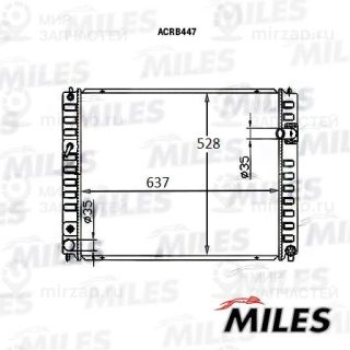 Радиатор охлаждения двигателя MILES ACRB447