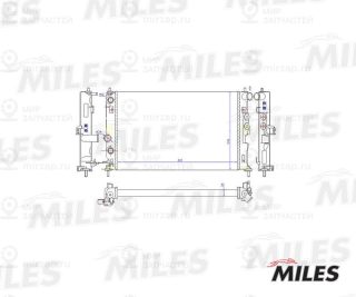 Радиатор охлаждения двигателя MILES ACRM070