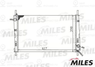 Радиатор охлаждения двигателя MILES ACRM078