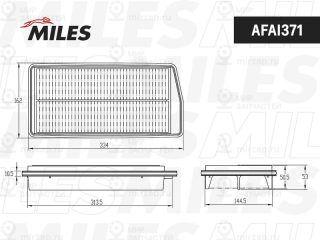Фильтр воздушный MILES AFAI371