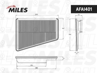 Фильтр воздушный MILES AFAI401