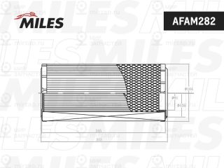 Фильтр воздушный MILES AFAM282