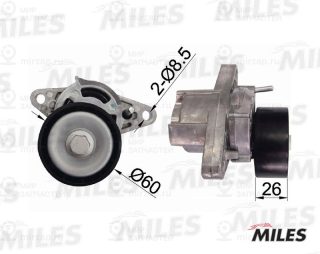 Натяжная планка, поликлиновой ремень MILES AG00028