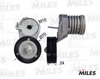 Натяжная планка, поликлиновой ремень MILES AG00048