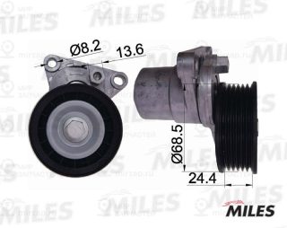 Натяжная планка, поликлиновой ремень MILES AG00294