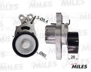 Натяжитель ремня ГРМ MILES AG00298