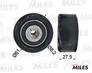 Паразитный / ведущий ролик зубчатого ремня MILES AG02019