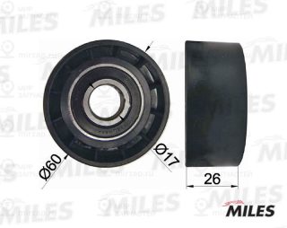 Паразитный / ведущий ролик поликлинового ремня MILES AG03013