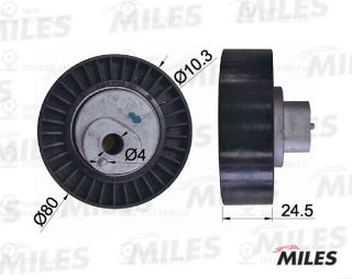 Паразитный / ведущий ролик поликлинового ремня MILES AG03018