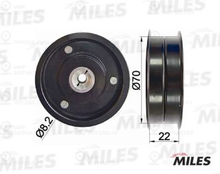 Паразитный / ведущий ролик поликлинового ремня MILES AG03031