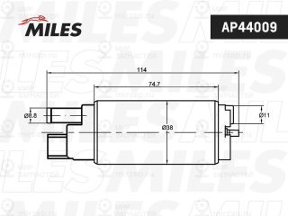Топливный насос MILES AP44009