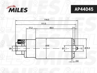 Топливный насос MILES AP44045