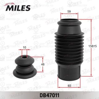 Пылезащитный комплект амортизатора MILES DB47011