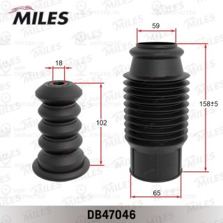 Пылезащитный комплект амортизатора MILES DB47046