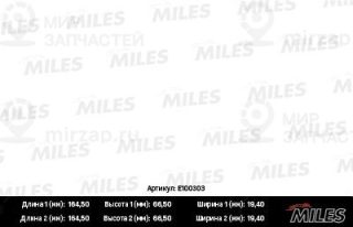 Комплект тормозных колодок (дисковый тормоз) MILES E100303