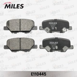 Комплект тормозных колодок (дисковый тормоз) MILES E110445