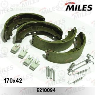 Комплект тормозных колодок стояночной системы MILES E210094