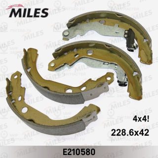 Комплект тормозных колодок MILES E210580