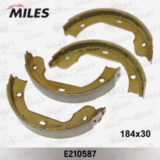 Комплект тормозных колодок стояночной системы MILES E210587