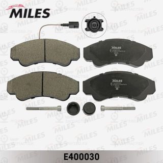 Комплект тормозных колодок (дисковый тормоз) MILES E400030