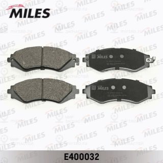 Комплект тормозных колодок (дисковый тормоз) MILES E400032