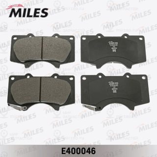 Комплект тормозных колодок (дисковый тормоз) MILES E400046