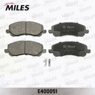 Комплект тормозных колодок (дисковый тормоз) MILES E400051
