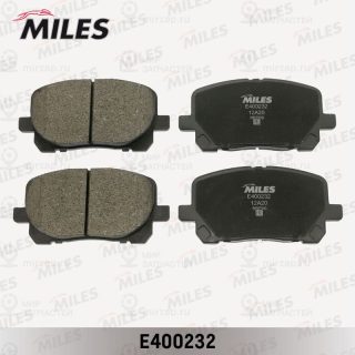 Комплект тормозных колодок (дисковый тормоз) MILES E400232