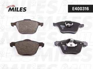 Комплект тормозных колодок (дисковый тормоз) MILES E400316