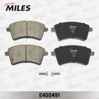 Комплект тормозных колодок (дисковый тормоз) MILES E400491