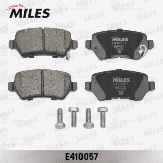 Комплект тормозных колодок (дисковый тормоз) MILES E410057