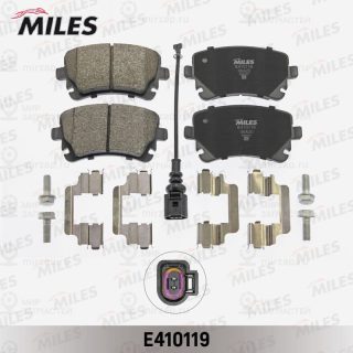 Комплект тормозных колодок (дисковый тормоз) MILES E410119