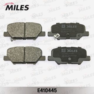 Комплект тормозных колодок (дисковый тормоз) MILES E410445