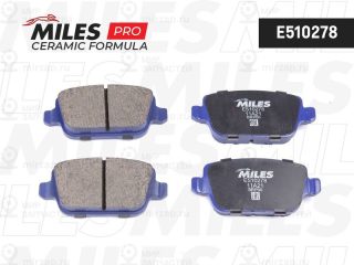 Комплект тормозных колодок (дисковый тормоз) MILES E510278