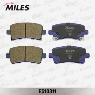 Комплект тормозных колодок (дисковый тормоз) MILES E510311