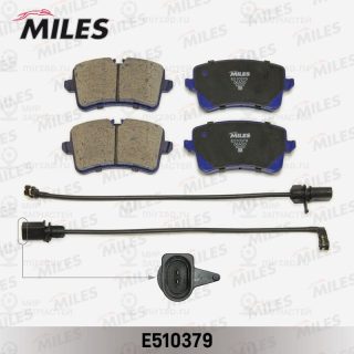 Комплект тормозных колодок (дисковый тормоз) MILES E510379