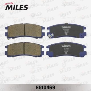 Комплект тормозных колодок (дисковый тормоз) MILES E510469