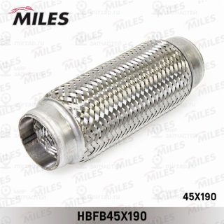 Гофрированная труба, выхлопная система MILES HBFB45X190