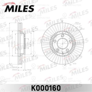 Тормозной диск MILES K000160