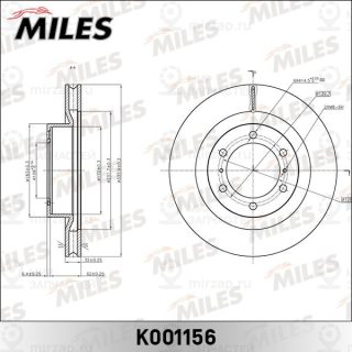 Тормозной диск MILES K001156