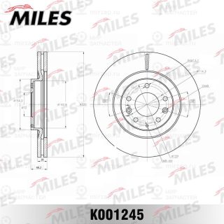 Тормозной диск MILES K001245