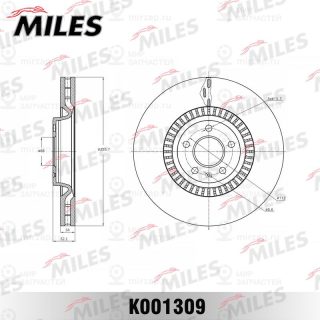 Тормозной диск MILES K001309