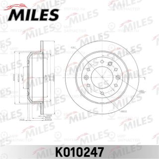 Тормозной диск MILES K010247
