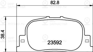 Запчасть MINTEX MDB2084