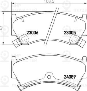 Запчасть MINTEX MDB2144
