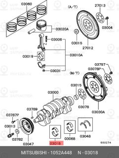 Запчасть MITSUBISHI 1052A448